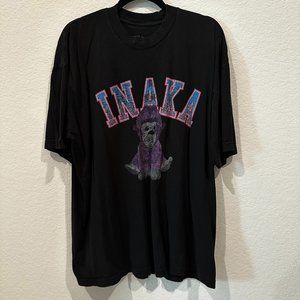Inaka Power Men's Black Color Pullover Short Sleeve Crew Neck T-Shirt Size M